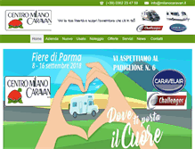 Tablet Screenshot of milanocaravan.it